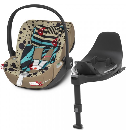 Cybex Cloud T i-Size - rozkładany fotelik samochodowy zestaw z bazą isofix 0-13 kg | One Love by CYBEX by Karolina Kurkova